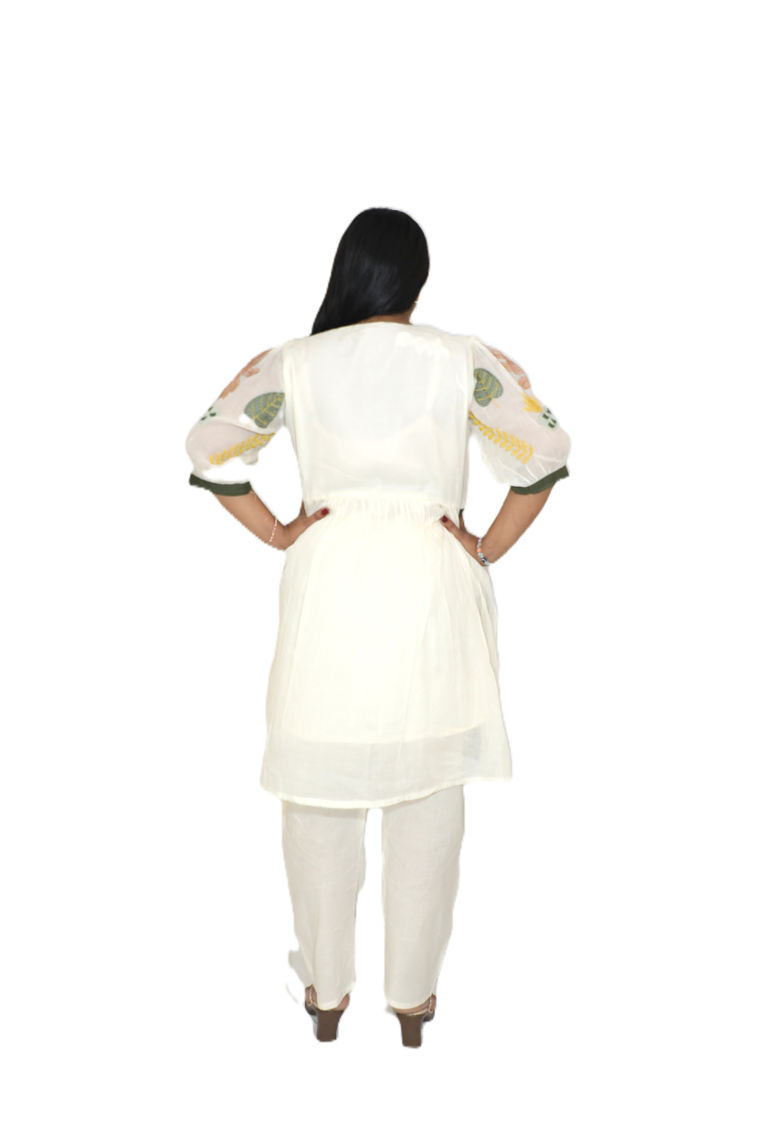 Of-White | Cotton Co-ord Set